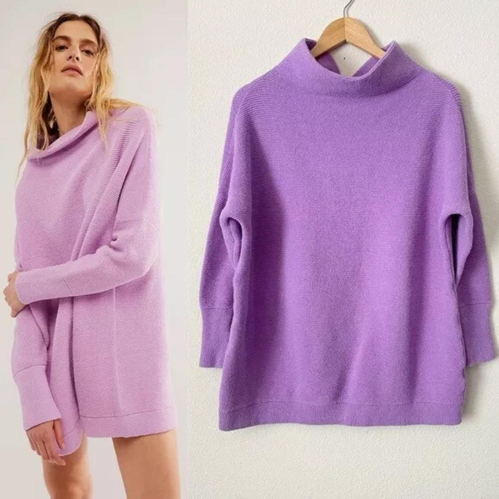 Free People Ottoman Slouchy Tunic in Glowing Grape